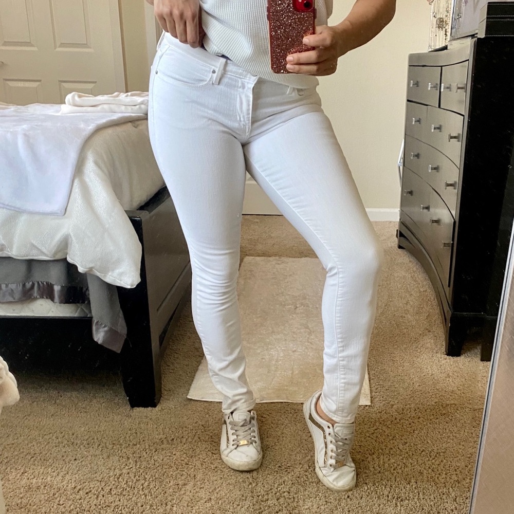 Cute white skinny jeans, DKNY, sz 4 - Picture 2 of 8